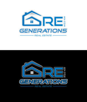 GRE as the logo with mn.com somewhere in it. Then have it say Generations Real Estate below the logo | Logo Design by ABG