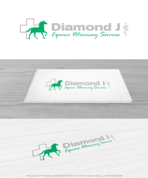 Logo Design by Daniel Caso Design for Diamond J Veterinary Services | Design: #9386039