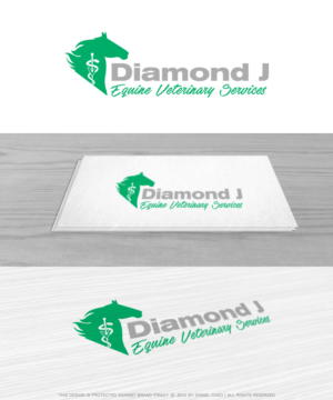 Logo Design by Daniel Caso Design for Diamond J Veterinary Services | Design: #9387106