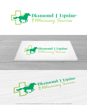 Logo Design by Daniel Caso Design for Diamond J Veterinary Services | Design: #9399078
