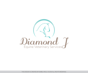 Logo Design by isabel.paoli for Diamond J Veterinary Services | Design: #9395262