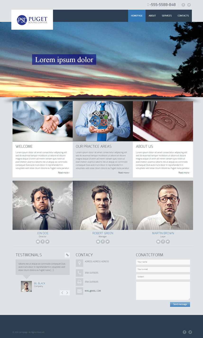 Web Design par Roxstar pour Glen P. Pszczola, Attorney at Law | Design #9443730