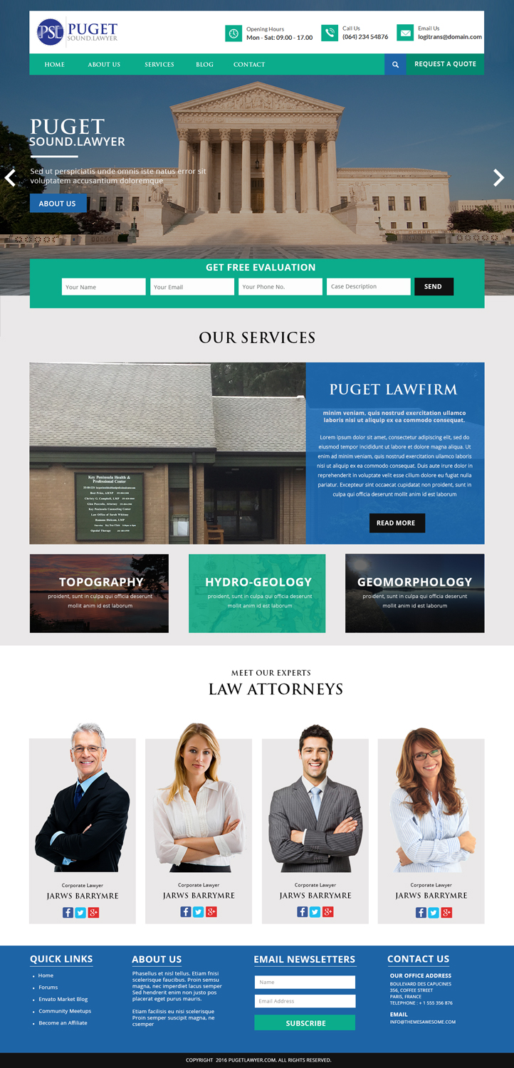 Web Design par webxvision pour Glen P. Pszczola, Attorney at Law | Design #9445690