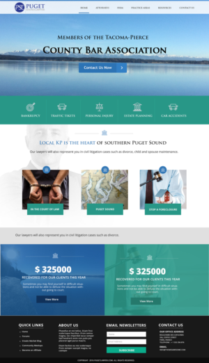Web Design par webxvision pour Glen P. Pszczola, Attorney at Law | Design #9445691