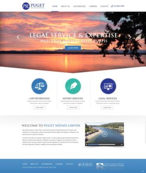 Web Design par pb pour Glen P. Pszczola, Attorney at Law | Design : #9354393