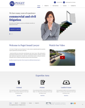 Web Design by pb for Glen P. Pszczola, Attorney at Law | Design: #9362892