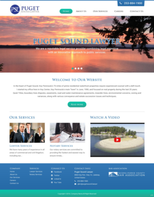 Web Design by pb for Glen P. Pszczola, Attorney at Law | Design: #9362894