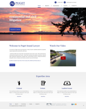 Web Design by pb for Glen P. Pszczola, Attorney at Law | Design: #9362897