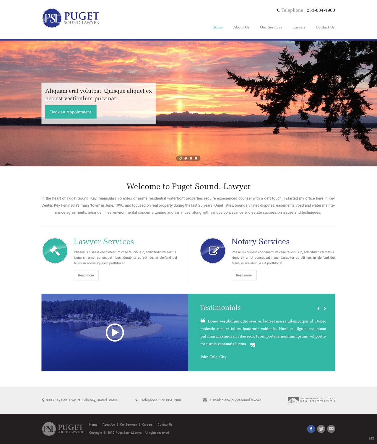 Diseño Web por pb para Glen P. Pszczola, Attorney at Law | Diseño #9362923
