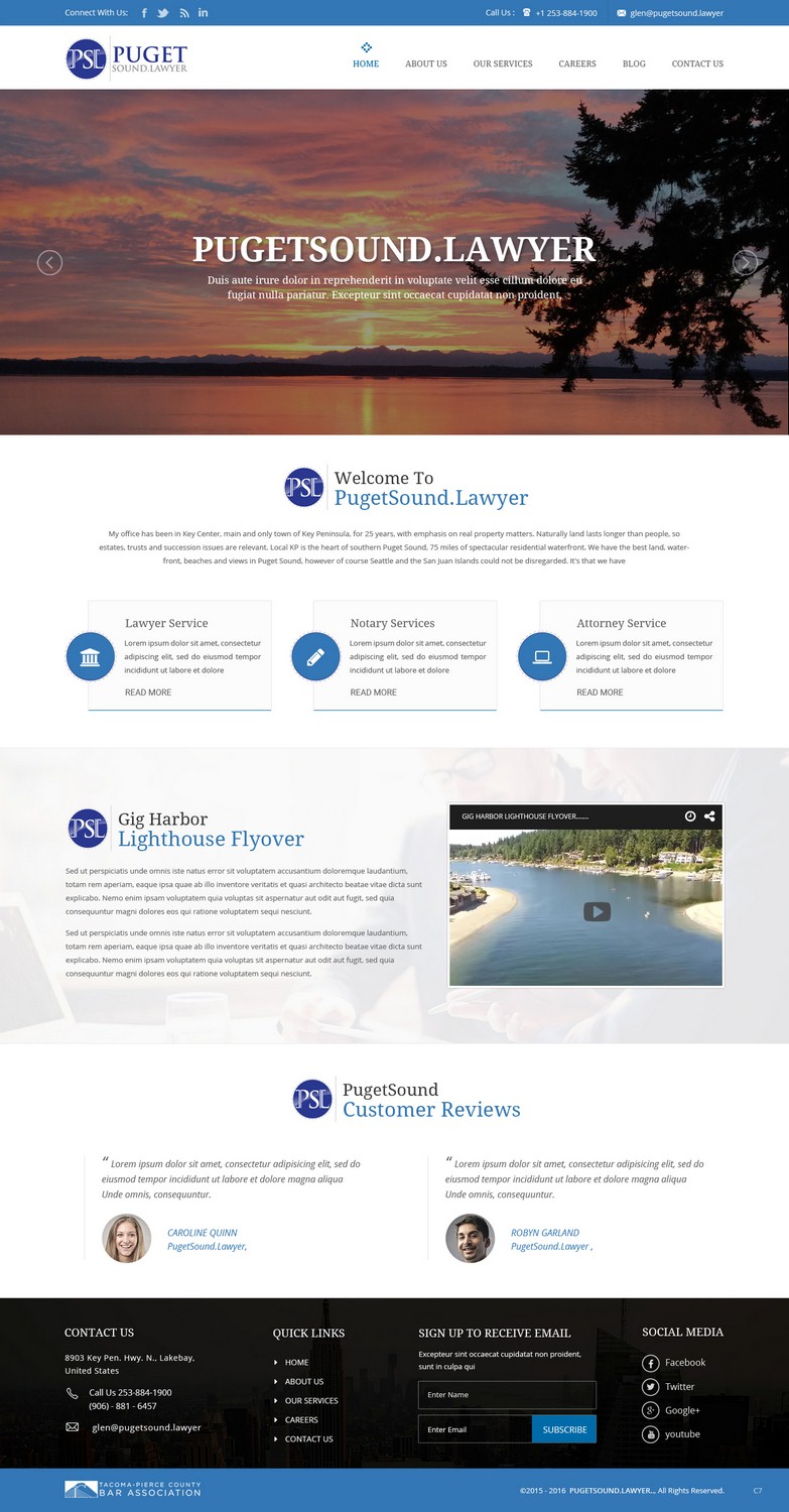 Diseño Web por pb para Glen P. Pszczola, Attorney at Law | Diseño #9362937