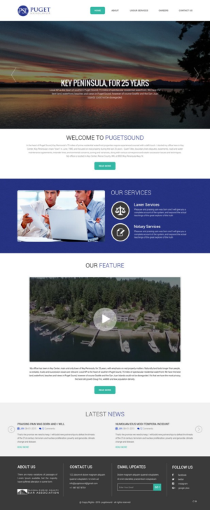 Web Design by pb for Glen P. Pszczola, Attorney at Law | Design: #9362939