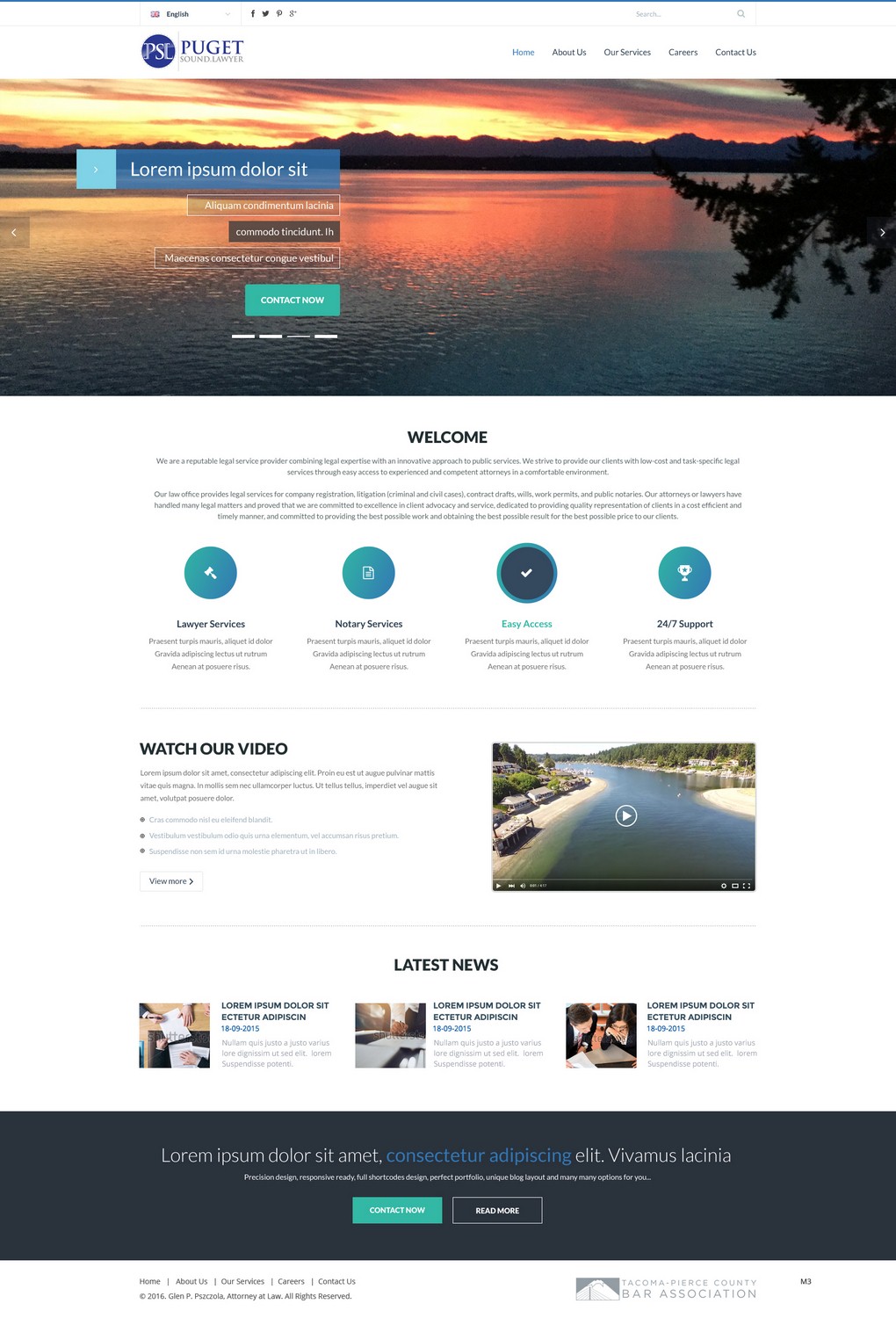 Diseño Web por pb para Glen P. Pszczola, Attorney at Law | Diseño #9362944