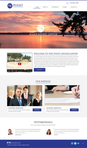 Web Design by pb for Glen P. Pszczola, Attorney at Law | Design: #9362948