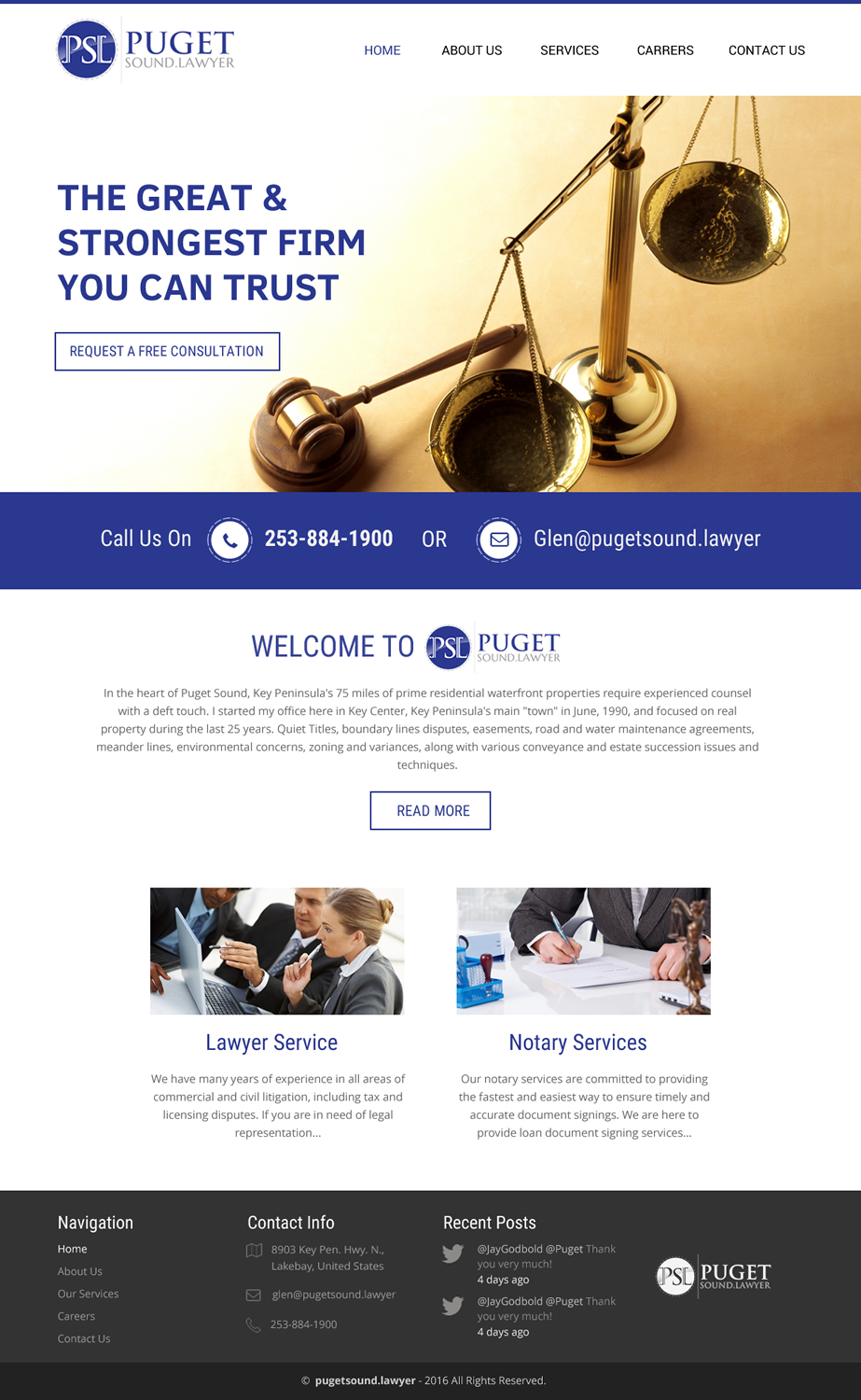 Diseño Web por rightway para Glen P. Pszczola, Attorney at Law | Diseño #9365591