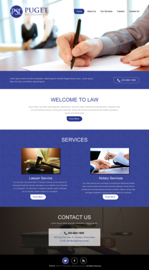 Web Design by rightway for Glen P. Pszczola, Attorney at Law | Design: #9365594