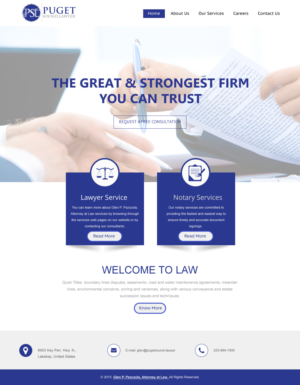 Web Design by rightway for Glen P. Pszczola, Attorney at Law | Design: #9365600