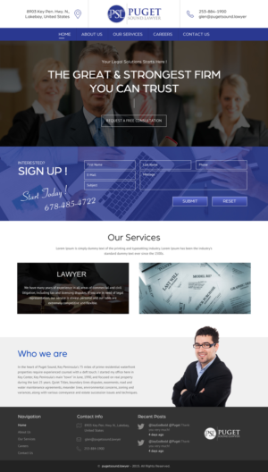 Web Design by rightway for Glen P. Pszczola, Attorney at Law | Design: #9365610