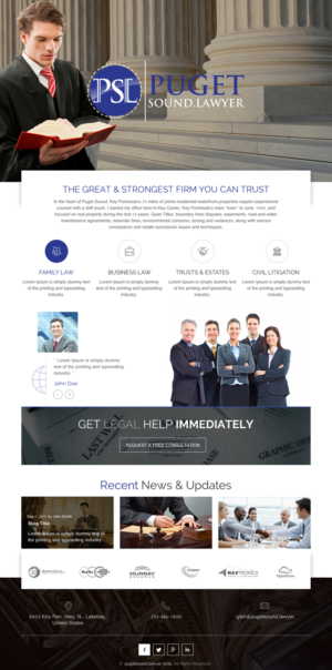 Web Design by rightway for Glen P. Pszczola, Attorney at Law | Design: #9365616