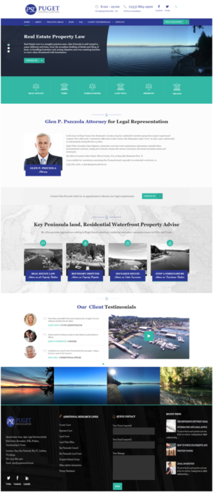 Web Design par Advernet Designs pour Glen P. Pszczola, Attorney at Law | Design : #9440694
