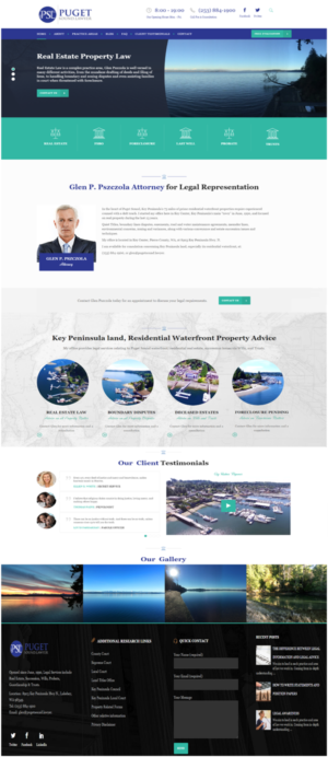 Web Design par Advernet Designs pour Glen P. Pszczola, Attorney at Law | Design : #9444785