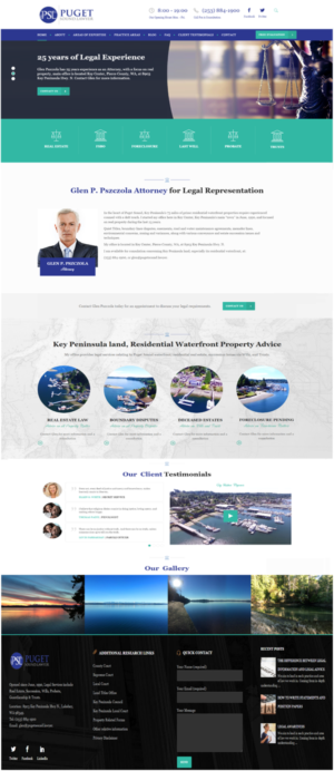Web Design par Advernet Designs pour Glen P. Pszczola, Attorney at Law | Design : #9444835