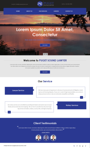 Web Design par Creations Box 2015 pour Glen P. Pszczola, Attorney at Law | Design : #9364858