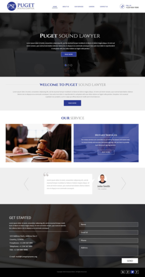 Web Design by Creations Box 2015 for Glen P. Pszczola, Attorney at Law | Design: #9364859
