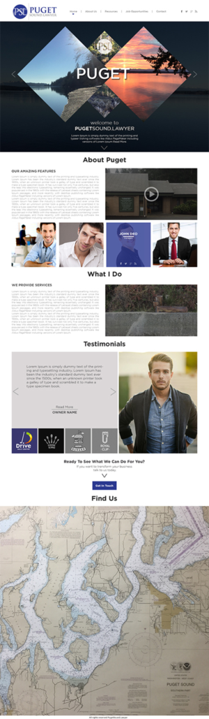 Web Design par Logo Xtudio pour Glen P. Pszczola, Attorney at Law | Design : #9407055