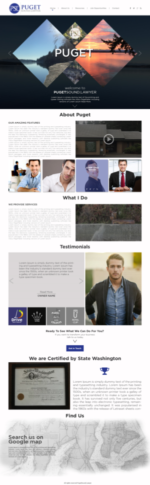 Web Design par Logo Xtudio pour Glen P. Pszczola, Attorney at Law | Design : #9427431