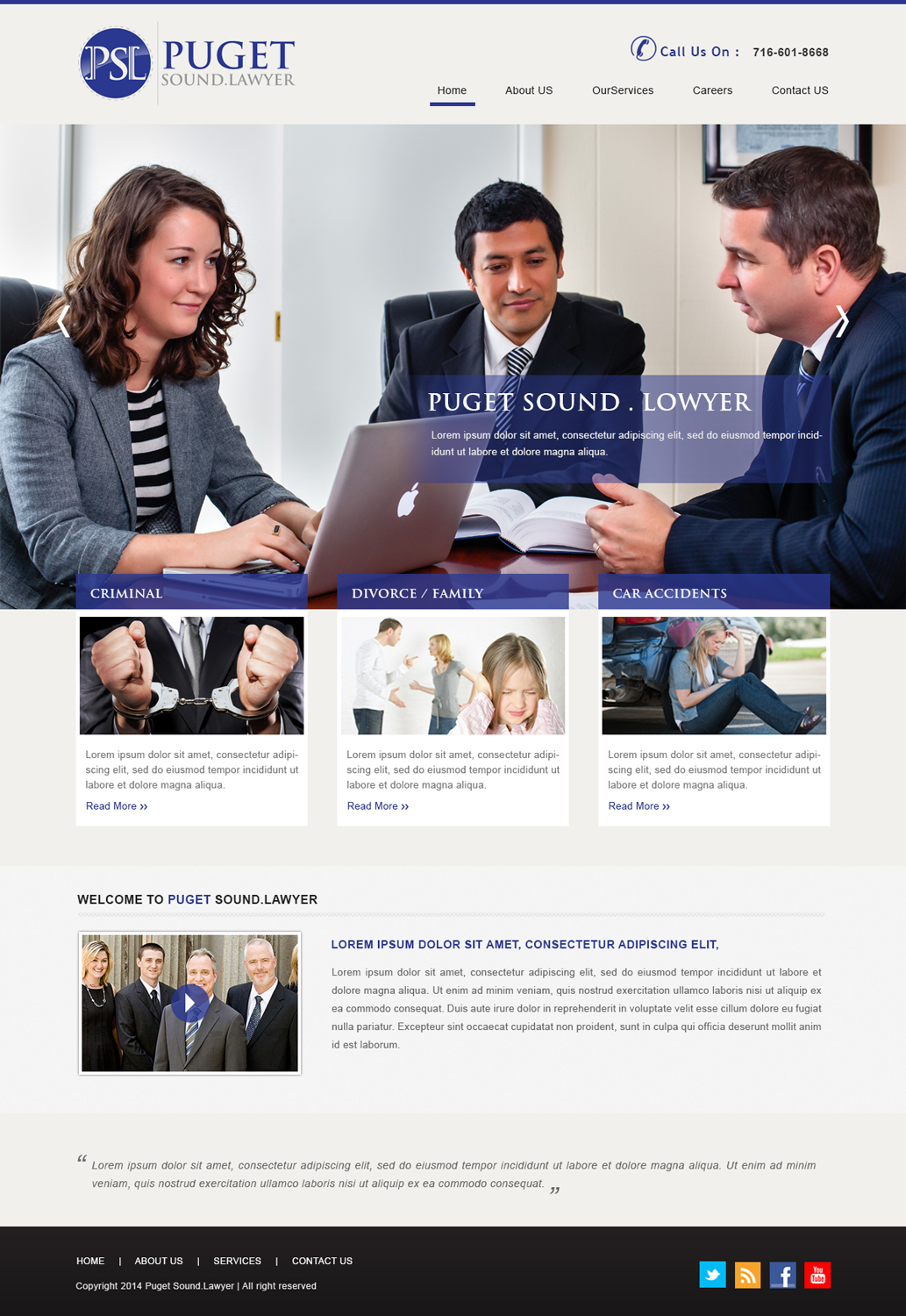 Diseño Web por Designtraffix para Glen P. Pszczola, Attorney at Law | Diseño #9351210