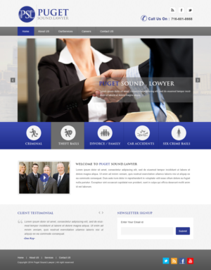 Web Design by Designtraffix for Glen P. Pszczola, Attorney at Law | Design: #9389284