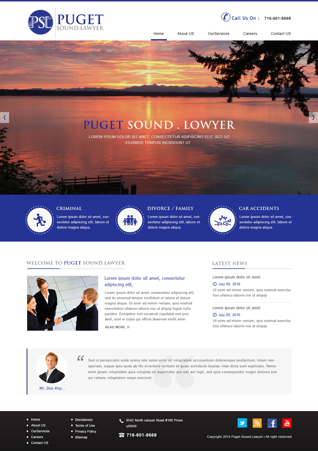 Diseño Web por Designtraffix para Glen P. Pszczola, Attorney at Law | Diseño #9396423