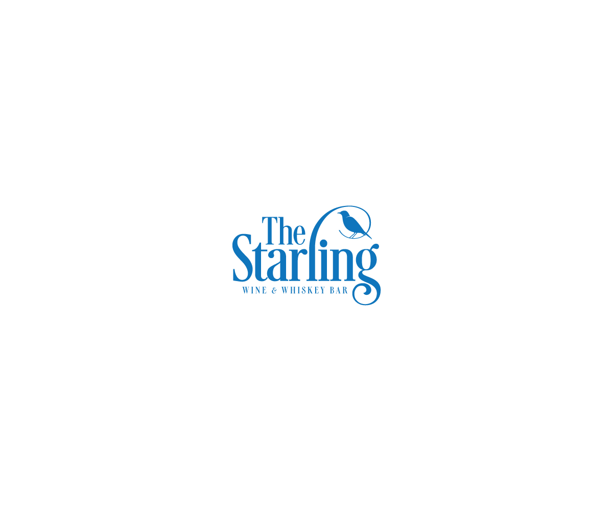 Logo Design by Neil for The Starling - Wine & Whiskey Bar | Design #9355668