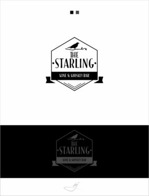 Logo Design by Mimi &amp; Max for The Starling - Wine & Whiskey Bar | Design: #9366979