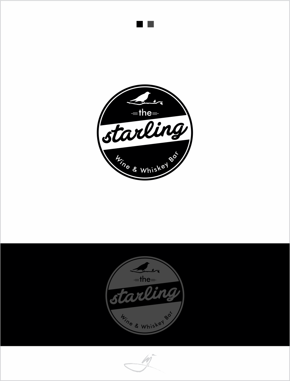 Design de Logo par Mimi &amp; Max pour The Starling - Wine & Whiskey Bar | Design #9370925