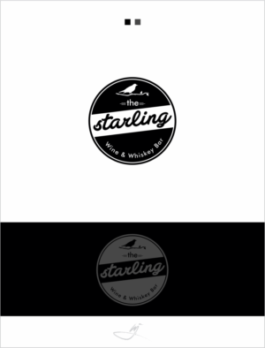 Logo Design by Mimi &amp; Max for The Starling - Wine & Whiskey Bar | Design: #9370925