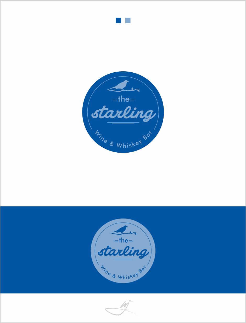 Logo Design by Mimi &amp; Max for The Starling - Wine & Whiskey Bar | Design #9370938