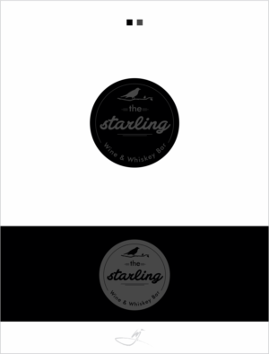 Logo Design by Mimi &amp; Max for The Starling - Wine & Whiskey Bar | Design: #9370941