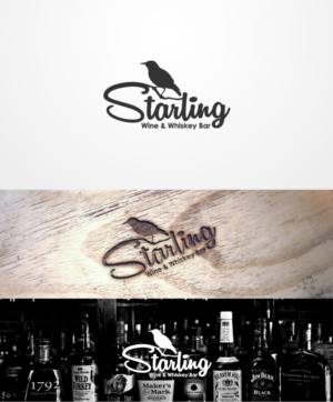 Logo Design by Grapismo Brand Studio for The Starling - Wine & Whiskey Bar | Design: #9442879