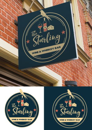 Logo Design by bulut_harbeli for The Starling - Wine & Whiskey Bar | Design: #9393678