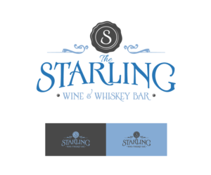 Logo Design by jendgraphics for The Starling - Wine & Whiskey Bar | Design: #9422327