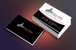 Music Studio and Store Business Card and Logo Design | Diseño de Tarjeta de Presentación por Sandaruwan
