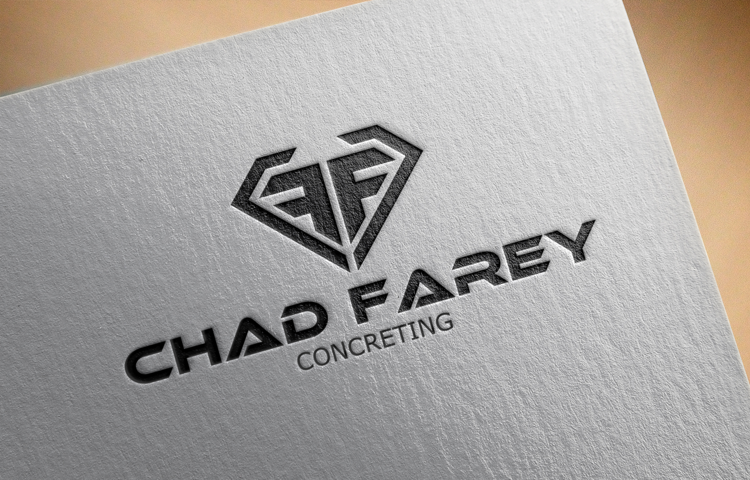 Logo Design by Sintegra for Chad Farey Concreting | Design #9449776