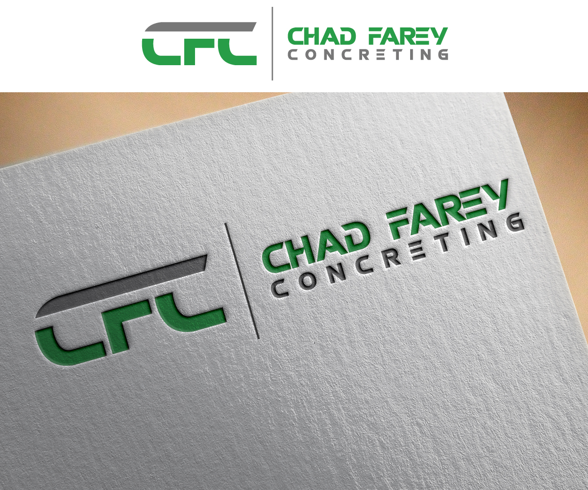 Logo-Design von CHAN GRFX für Chad Farey Concreting | Design #9447756