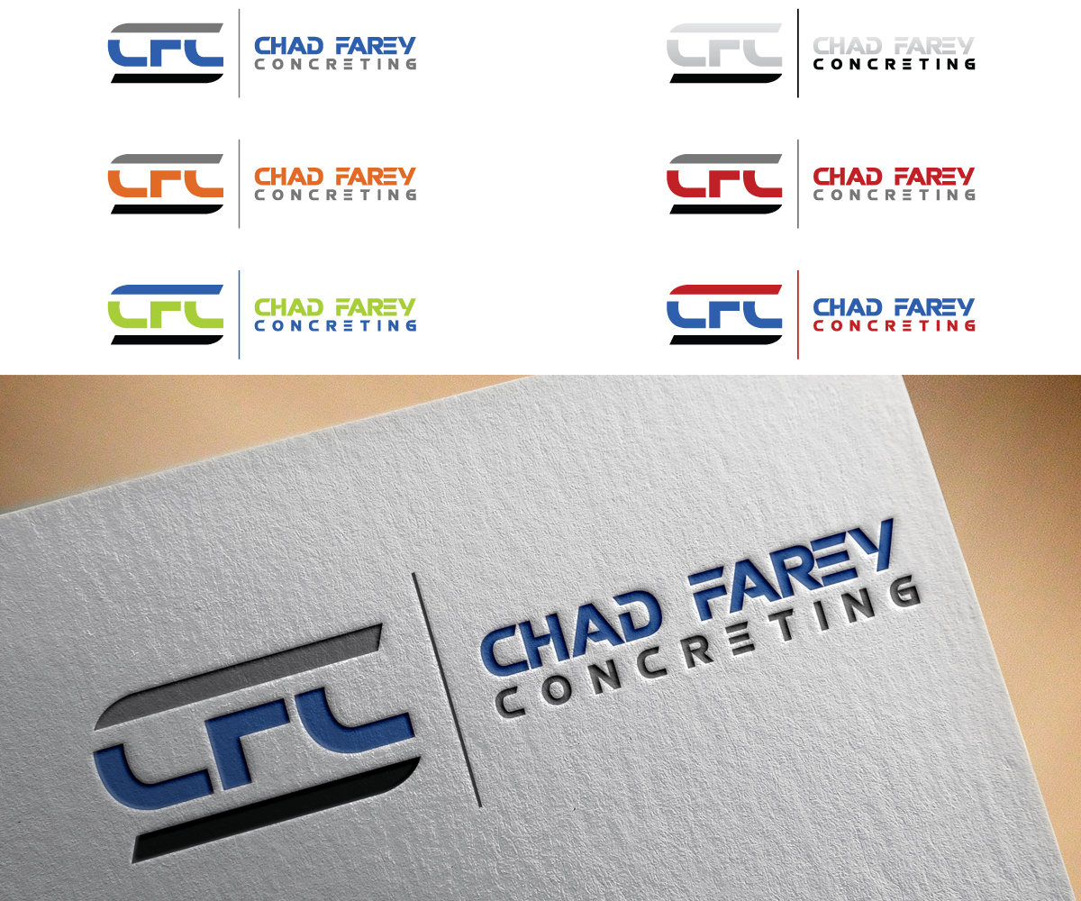 Logo Design by CHAN GRFX for Chad Farey Concreting | Design #9471891