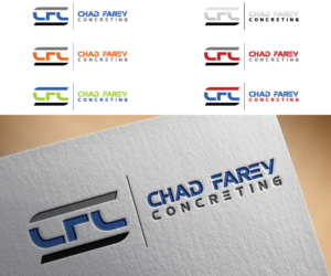 Logo Design by CHAN GRFX for Chad Farey Concreting | Design: #9471891