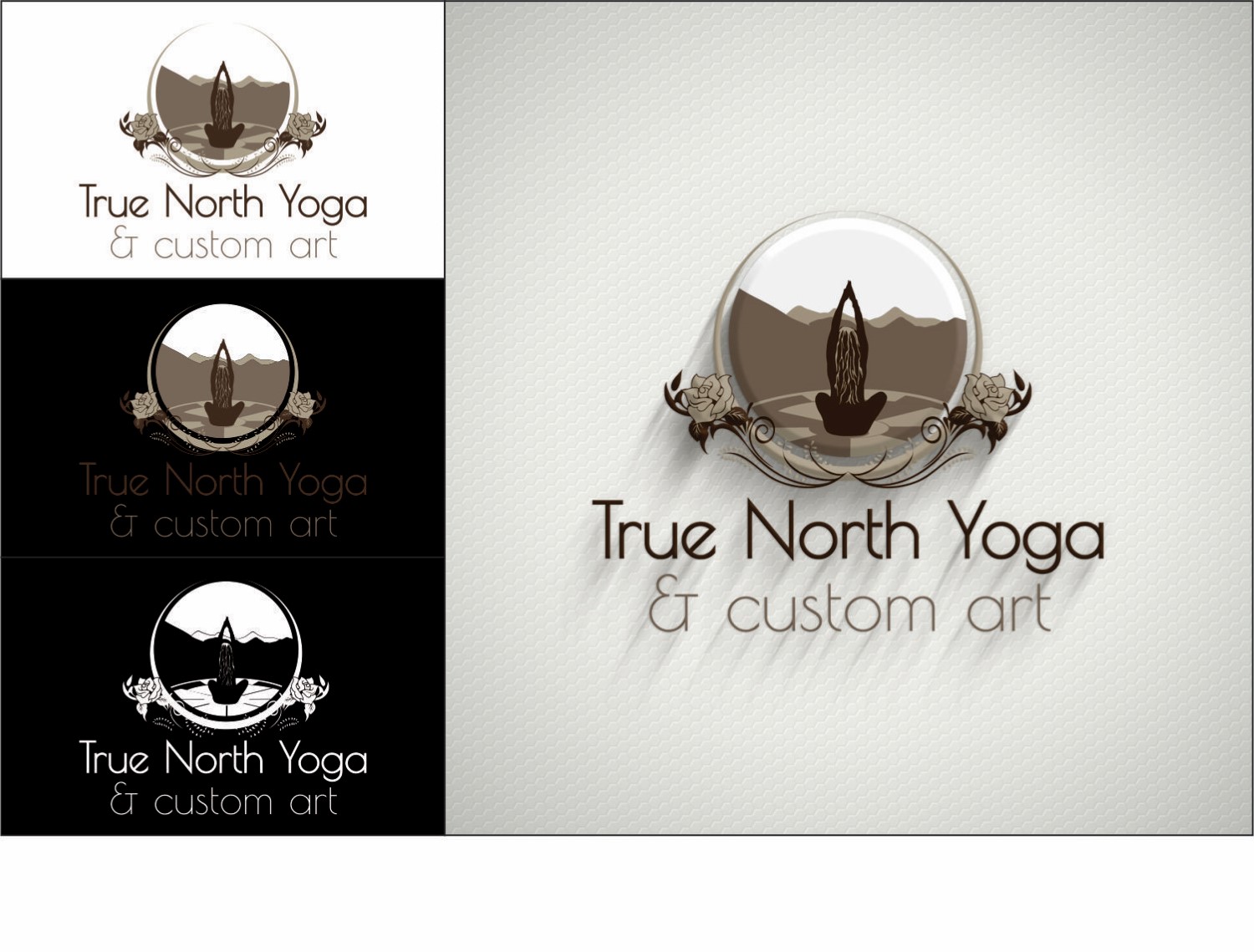 Logo Design by DG for True North Yoga and Art | Design #9397868