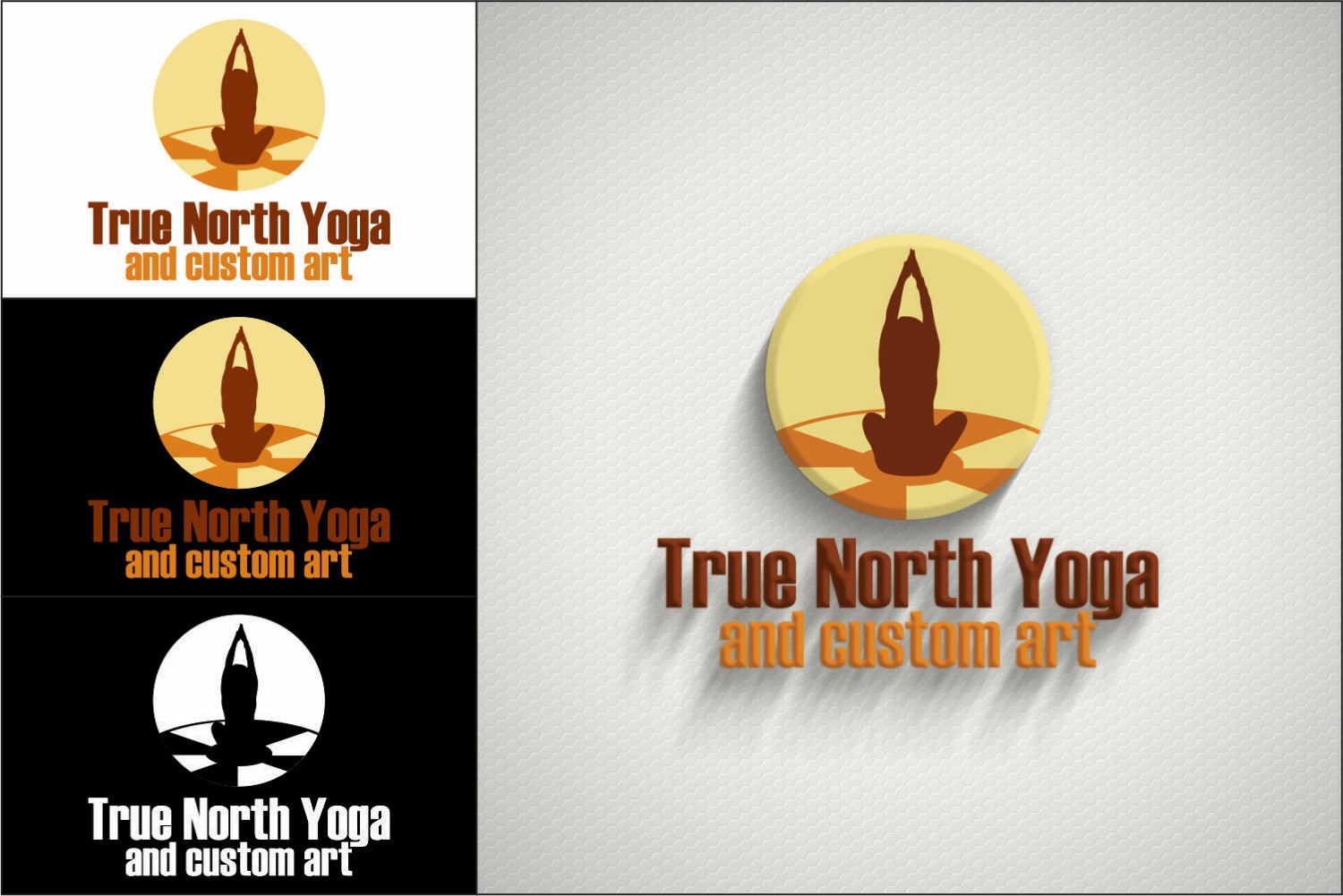 Logo Design by DG for True North Yoga and Art | Design #9397869
