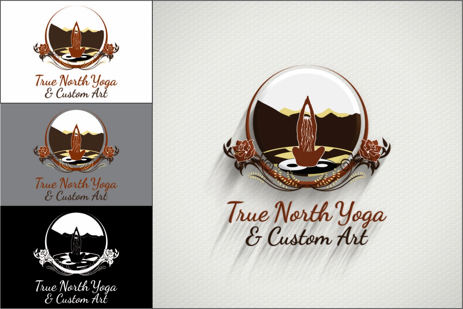 Logo Design by DG for True North Yoga and Art | Design #9406458