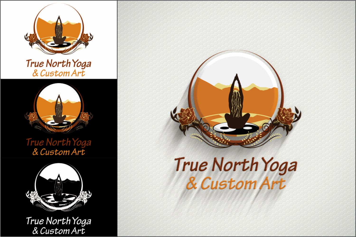 Logo Design by DG for True North Yoga and Art | Design #9406459